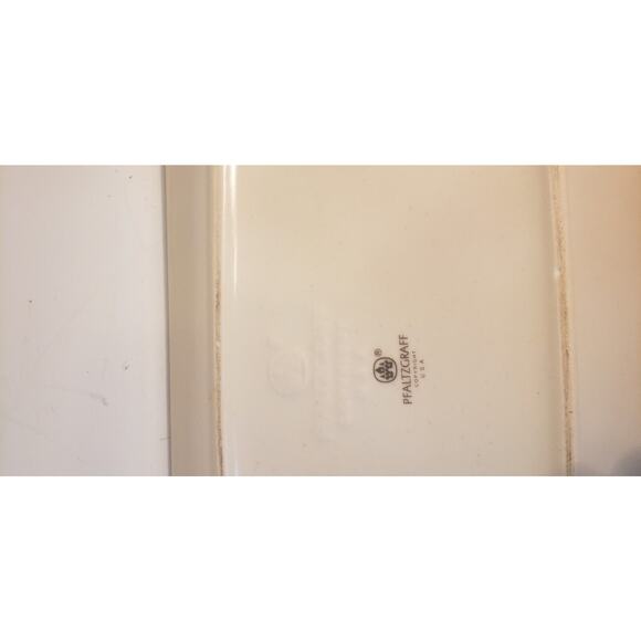 Pfaltzgraff Nordic Christmas Basketweave Bread Platter 12" Holiday Stoneware - Picture 9 of 12